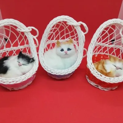 Basket Cat with Sound